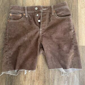 LEVI'S | Brown Corduroy Shorts (Size 26)